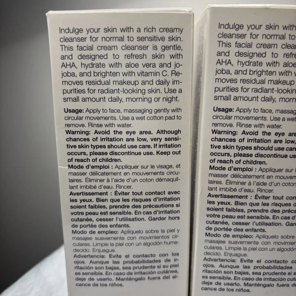 2-SATIN SMOOTH Advanced Series Renewal Facial Cream Cleanser with 5fl.oz NEW